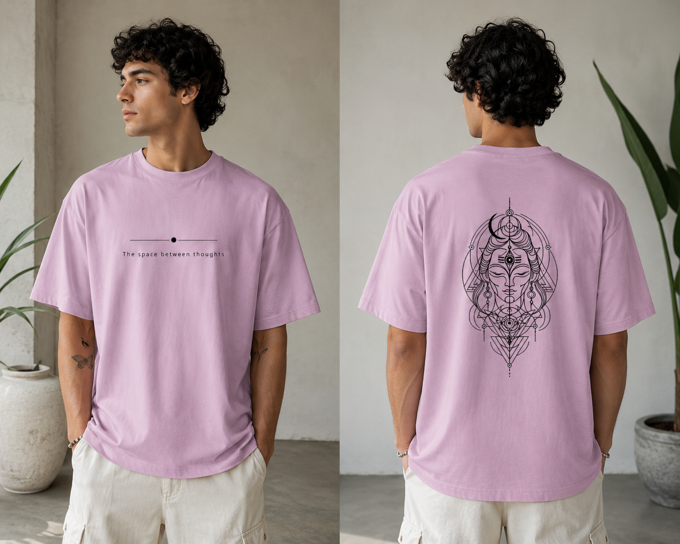 Unisex Oversized Shiva back Classic T-Shirt